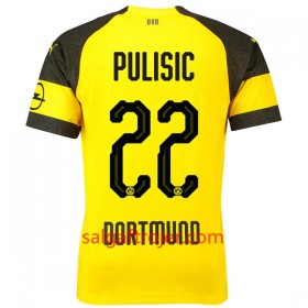 Borussia Dortmund Fodboldtrøjer Pulisic 22 Hjemmebanesæt 2018/19 Kort ærmer